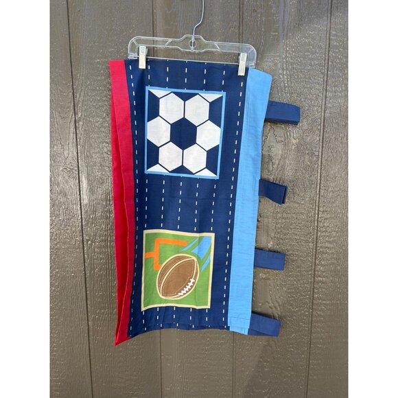 Circo Sports Window Valance With Basketball Baseball Soccer & Football Panels - Picture 2 of 2